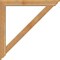 Ekena Millwork Traditional Traditional Rough Sawn Bracket w/ Offset Brace, Western Red Cedar, 6"W x 44"D x 44"H BKT0604X44X44TRA01RWR - alternate 2